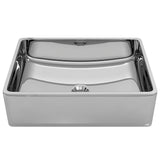 VIDAXL WASHBAIN 41x30x12 cm Keramik Silberfarbe