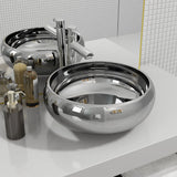 VIDAXL WASHBAIN 40x15 cm Keramik Silberfarbe