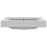 Vidaxl -Waschbecken mit Landung 60x46x16 cm Keramik Silber gefärbt