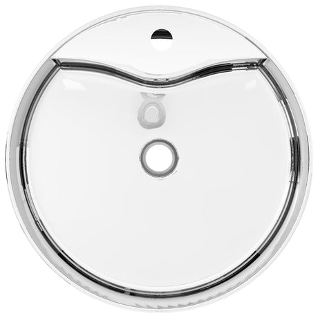 VIDAXL -WASHBAIN mit Landung 46,5 x 175,5 cm Keramik Silber gefärbt