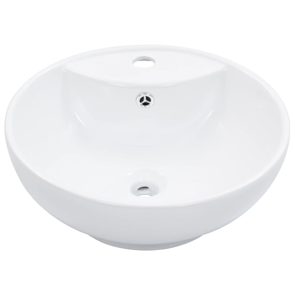 Vidaxl Washbasin s přistáním 46,5x18 cm keramická bílá