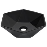 Vidaxl Washbasin 41x36.5x12 cm keramická černá