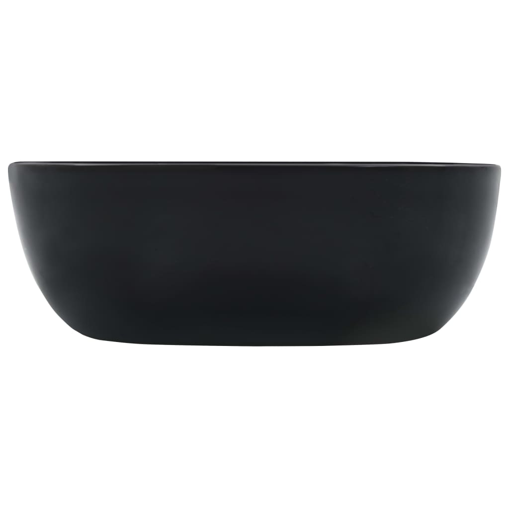 Vidaxl Washbasin 42,5x42,5x14.5 cm ceramiczna czarna