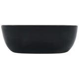 Vidaxl Washbasin 42,5x42,5x14.5 cm ceramiczna czarna