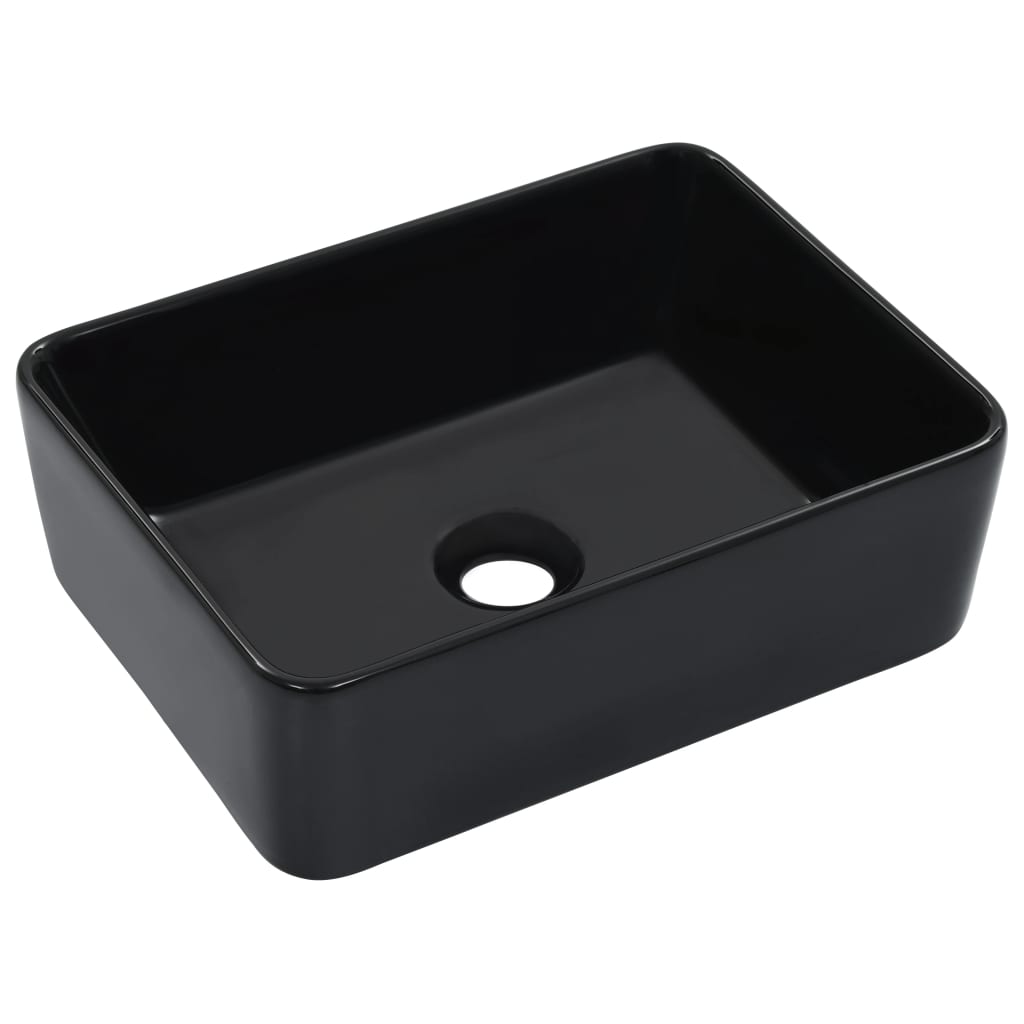 Vidaxl Washbasin 40x30x13 cm de cerámica negra