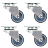 Vidaxl Swivel Wheels Double 4 St 50 mm