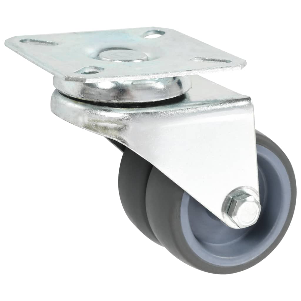 Vidaxl Doppellenkrollen 4 Stück 50 mm