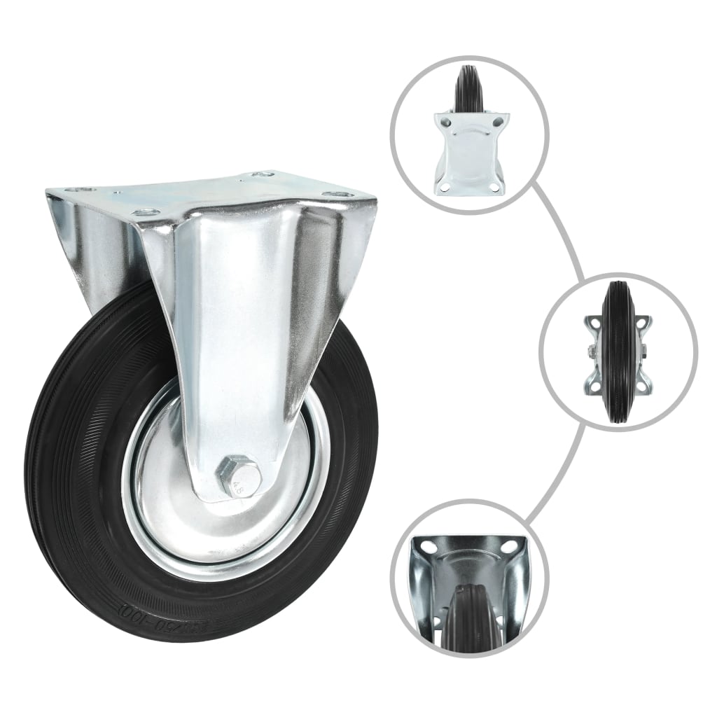 Vidaxl feste Räder 4 ST 200 mm