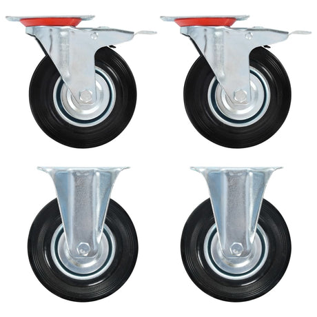 VidaXL-Räder 4 Stück 125 mm