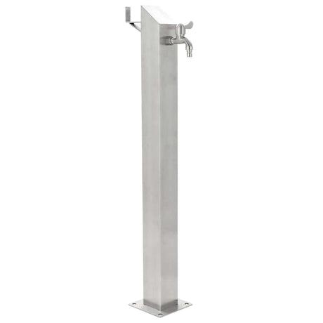 VIDAXL Garten Wassersäule Quadrat 95 cm Edelstahl