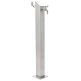 Vidaxl garden water column square 95 cm stainless steel