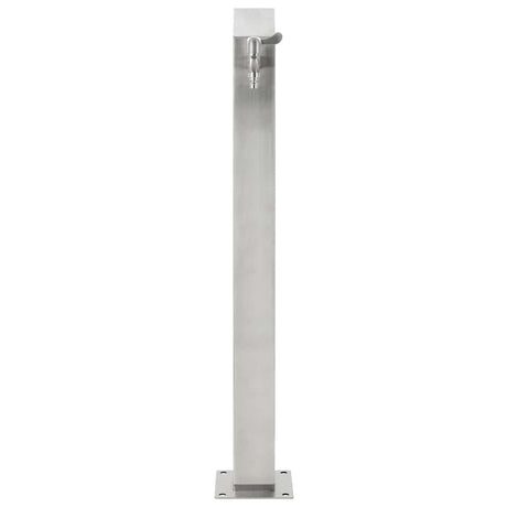 VIDAXL Garten Wassersäule Quadrat 95 cm Edelstahl