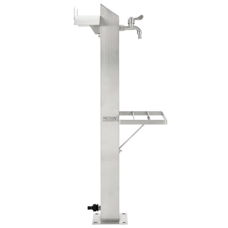 VIDAXL Garten Wassersäule Quadrat 95 cm Edelstahl