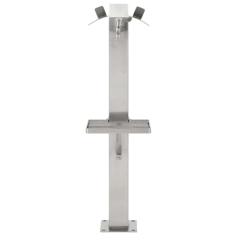 VIDAXL Garten Wassersäule Quadrat 95 cm Edelstahl