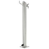 Vidaxl Gartenwassersäule rund 95 cm Edelstahl