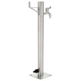 Vidaxl Garten Wassersäule rund 65 cm Edelstahl