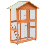 Vidaxl Vogelkooi 125.5x59.5x164 cm Solid pine and pinewood