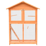 Vidaxl Bird Cage 125.5x59,5x164 cm z litego sosny sosny sosny drewno