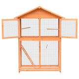 Vidaxl Vogelkooi 125.5x59.5x164 cm Solid pine and pinewood