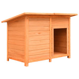Vidaxl Dog Loft 120x77x86 cm Festkiefer und Feuerholz