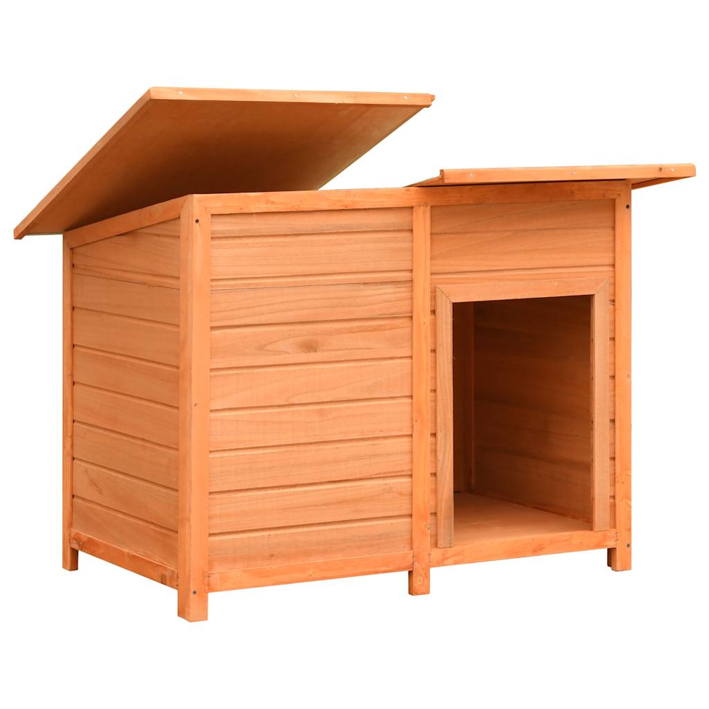 Vidaxl Dog Loft 120x77x86 cm Festkiefer und Feuerholz
