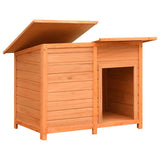 Vidaxl Dog Loft 120x77x86 cm Festkiefer und Feuerholz