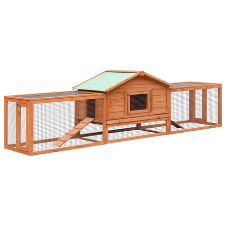 VIDAXL -Kaninchenhütte 310x70x87 cm Festkiefer und Pinewood