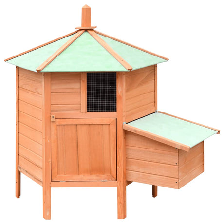 VIDAXL -Hühner Coop 126x117x125 cm Festkiefer und Kiefernholz