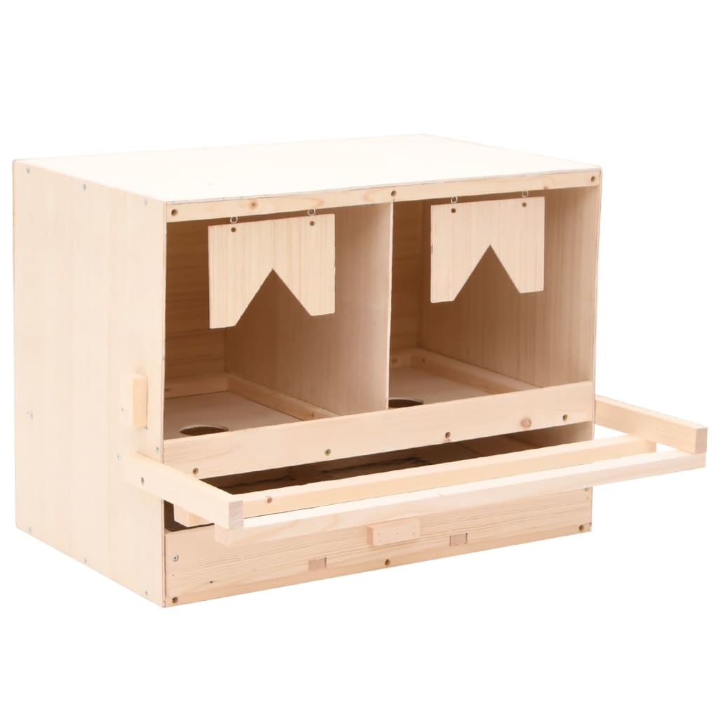 Vidaxl Chicken Shelter 2 Fächer 63x40x45 cm Festkiefer