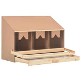 Vidaxl Chicken Shelter 3 Fächer 93x40x65 cm Festkiefer