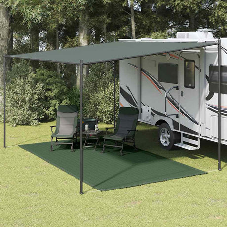 Vidaxl Zelt Teppich 250x400 cm HDPE Grün