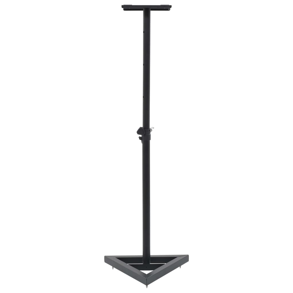 Vidaxl Monitor Speaker Stands 2 St Steel Black