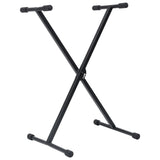 Vidaxl Keyboard Stand e sgabello nero