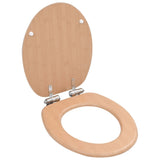 Vidaxl Toilettensitz mit weicher Deckel Bambus MDF