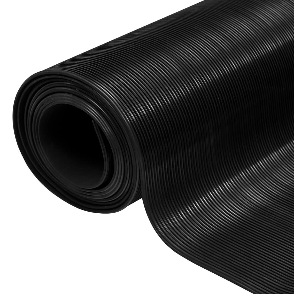 VIDAXL MAT ANTIP 3 mm 1,5x2 m Rubber jemné žebro