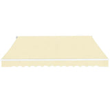 Vidaxl Luifel erstreckt sich manuell 400 cm Creme