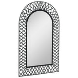 Vidaxl Garden Wall Mirror wygięty 50x80 cm czarny