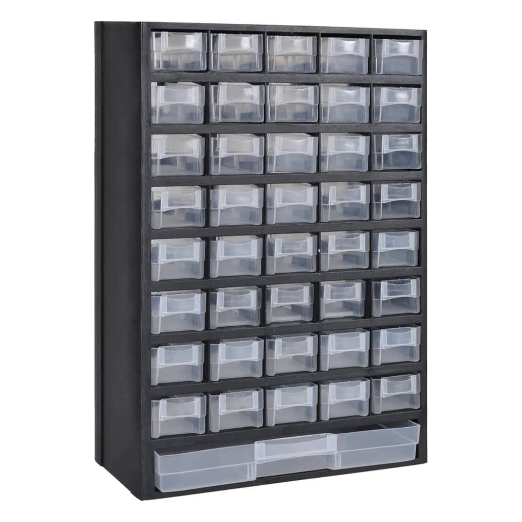 Organizator orodij Vidaxl z 41 predali plastiko 2 sts