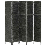 Vidaxl kamerscherm met 5 panelen 193x160 cm waterhyacint zwart