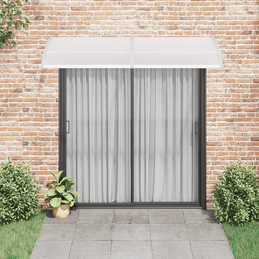 Vidaxl Door Canopy 240x100 cm pc grå