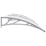 Vidaxl Port Canopy 240x100 cm PC grigio