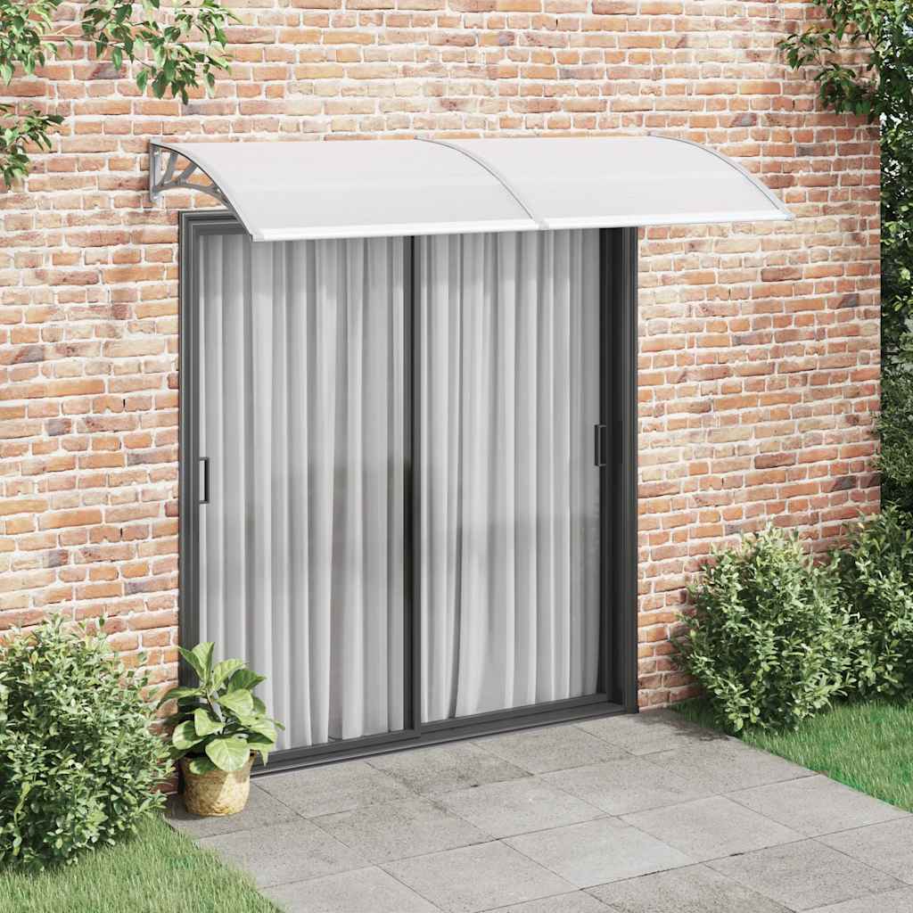 Vidaxl Door Canopy 240x100 cm pc grå