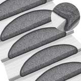 VidaXL 15 st pedal mats 56x17x3 cm dark gray