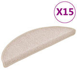 Vidaxl 15 maty pedałowe 56x17x3 cm taupe