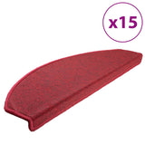 VIDAXL 15 Maty pedałowe 65x24x4 cm Bordeaux Red