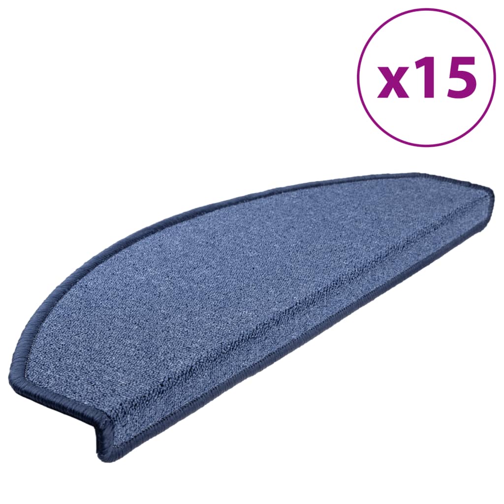 VidaXL 15 Step mats 65x24x4 cm blue