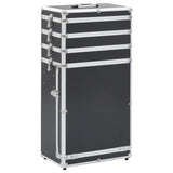 Vidaxl Make-up Trolley Aluminum Black