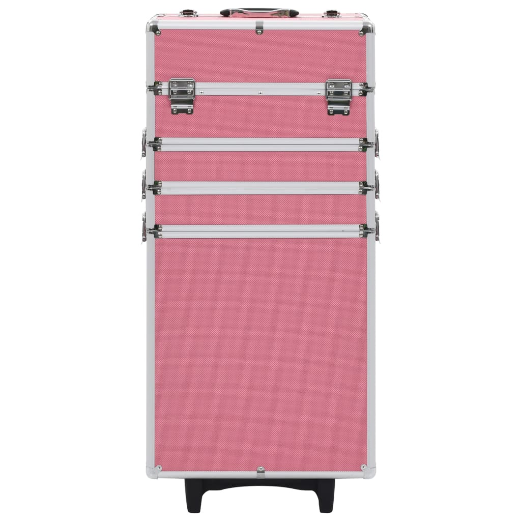 Vidaxl Makeup Trolley Aluminium Pink