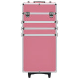 Vidaxl Makeup Trolley Aluminium Pink