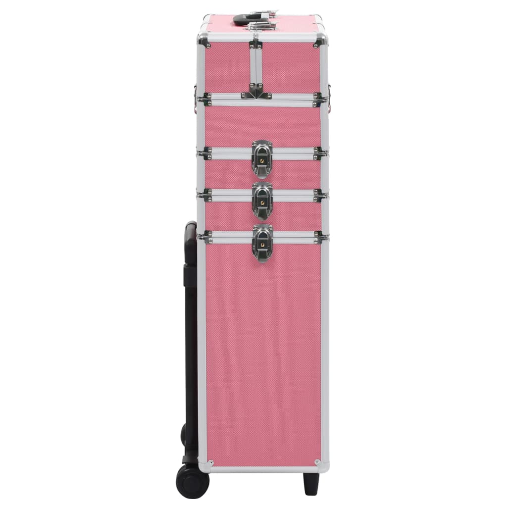 Vidaxl Makeup Trolley Aluminium Pink